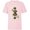 Soft Pink, variant on Disney Minnie Mouse Shape Christmas Holiday Tie-Dye Retro - Short Sleeve T-Shirt for Kids - Customized-White