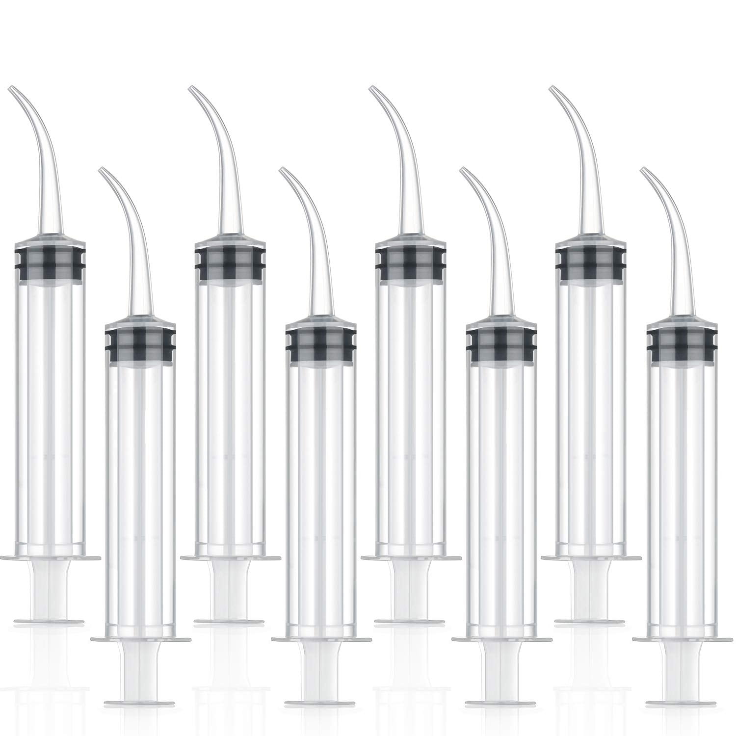 8 Pack Disposable 12cc Dental Syringe Dental Irrigation Syringe with