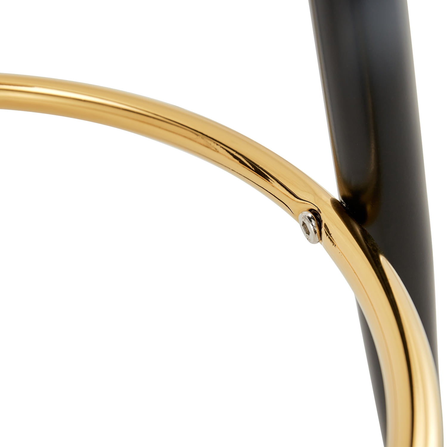 Demi Bonn 25" Counter Height Bar Stools Set of 2, PU Leather Upholstered Barstools, Kitchen Island Countertop Chairs for Dining Room, Gold