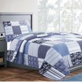 thumbnail image 4 of Comforter Set Queen Size  3-Piece Coverlet Set for Night Sleep  Bedding Quilt with Green Yellow Blue Plaid Striped Real Patchwork, 4 of 4