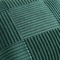 thumbnail image 3 of Fancy Homi Set of 2 Teal Lumbar Boho Decorative Throw Pillow Covers 12x20 inch for Living Room Bedroom Couch Bed, Modern Farmhouse Home Decor, Striped Patchwork Plaid Corduroy Accent Cushion Case, 3 of 6