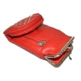 thumbnail image 5 of Genuine Leather Cigarette and Lighter Case with Twist Clasp by Leatherboss (Red Studs), 5 of 5