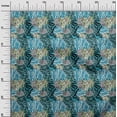 thumbnail image 2 of oneOone Cotton Poplin Twill Teal Blue Fabric Skins Animal Sewing Material Print Fabric By The Yard 56 Inch Wide, 2 of 2