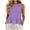 Purple, variant on APEXFWDT Peplum Top Women's Cotton Linen Beach Ruffle Tank Top Round Neck Sleeveless Cute Casual Summer Shirt