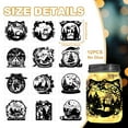 thumbnail image 2 of 1Set Christmas Crystal Ball Silhouette Cutouts for Jars Mason Can Glass Wishing Bottle Decor(No Stickers) 12Pcs Reusable Silhouette for Lantern DIY Craft Kit Jar Decals Art Mural Home Garden, 2 of 8