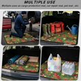 thumbnail image 2 of Jeiento Pine Bow Candy Cane Holiday Car Trunk Liner Anti Slip Vehicle Rear Mat Scratch Proof For Truck Van Winter Festive Decor, 2 of 6