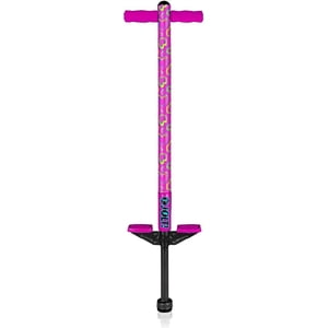 Flybar Jolt Pogo Stick for Kids, Pink Hearts, Ages 6+