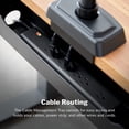 thumbnail image 3 of Vari Cable Management Tray - Under Desk Cord & Wire Organizer - Ideal for Home Office Sit Stand Desks - Fits Adjustable Electric Standing Desk 48x30, 60x30, 60x24, 72x30 - Easy Assembly (Black), 3 of 6