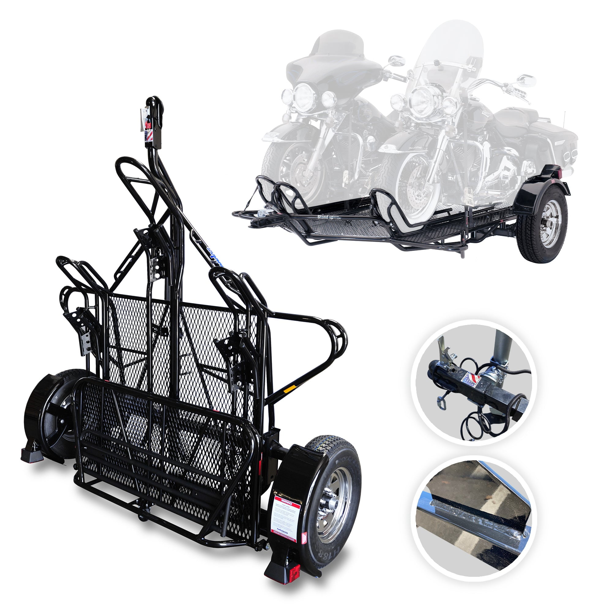 Kendon Stand Up Dirt Bike Trailer for Scooter, Sport Motorcycle, or