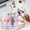 thumbnail image 4 of Long Mouse Pads for Desk,Pioneer Flower Floral Print Pattern Desk Mats on Top Of Desks, Desk Mouse Pad Extra Large with 3mm Non-Slip Base and Stitched Edge for Gaming,Office,Work,Home 31.5"x11.8", 4 of 6