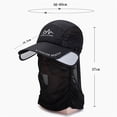 thumbnail image 2 of Hat Summer Protection,Outdoor Hiking Sun Mens Quick Dry Baseball Cap,Face Neck Cover Flap for Men Women, 2 of 6