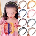 thumbnail image 2 of Accesorio para el cabello a la moda, diadema de plástico para niñas con pelo de dientes, diademas para niños, banda para el cabello sólida, diadema DIY, aro para la cabeza Gao Jinjia LED, 2 of 2