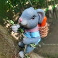 thumbnail image 4 of Danhjin Rabbit Decorative Hangings Little Climbing Rope Resin Crafts Garden Garden Tree Hangers Decoration Decoration Decoration Balcony Gardening Cute, 4 of 5