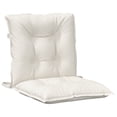 thumbnail image 5 of vidaXL Lowback Chair Cushions 4 pcs Melange Cream 39.4"x19.7"x2.8" Fabric, 5 of 10