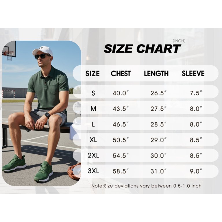 GIRUNS Men's Casual Cotton Polo Shirt photo 7