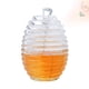 thumbnail image 2 of Tarro de miel acrílico con dispensador de vidrio para almacenar jugo, miel y jarabe, 2 of 7