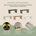 thumbnail image 3 of WestinTrends Ashore Outdoor HDPE 48" Modern Backless Patio Bench, Sand, 3 of 16