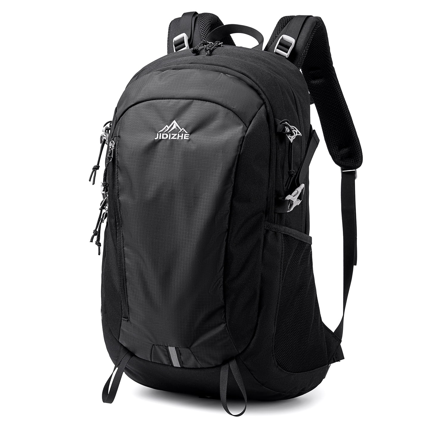 JIDIZHE 35L Polar Explorer Hiking Backpack, Lightweight Water-Resistant Outdoor Travel Backpack for Men & Women, Black