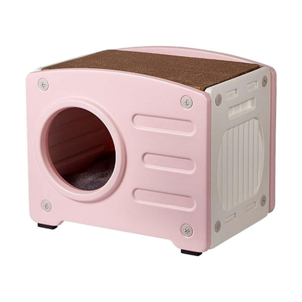 GROWTH TANK Shelter Hutch for Stray Cats with Cat Scratching Pad