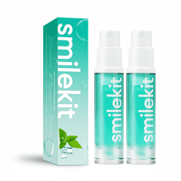 2 Pack Sugar-Free Oral Mouth Spray, Long-Lasting Fresh Breath, 10ml Portable Travel Size, Moisturizing & Gentle Formula (Mint Flavor)