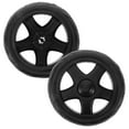 thumbnail image 4 of FONDOTIN 2Pcs Black Plastic Shopping Trolley Wheels for General Users 6.09X6.09X0.98in, 4 of 8