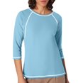 thumbnail image 1 of JIRNDf Chemises pour Femmes Hauts d'Été Tendance Manches Longues Col Rond Drôle Squelette Imprimé Coupe Ajustée T-Shirt Tunique T-Shirt pour Femmes Blouse Décontractée Bleu Ciel m, 1 of 5