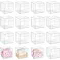 thumbnail image 1 of 24 mini cajas de regalo transparentes de 5 x 5 x 5 cm, de plástico PET transparente, para fiestas, pequeñas cajas de regalo., 1 of 6