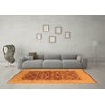 thumbnail image 3 of Ahgly Company Indoor Rectangle Oriental Orange Industrial Area Rugs, 2' x 5', 3 of 4