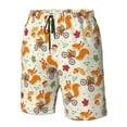 thumbnail image 5 of Kdxio Forest Squirrel Pattern Mens Casual Shorts - Drawstring Summer Beach Sports Shorts for Men, 5 of 9