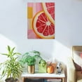 thumbnail image 5 of ZFLMY Grapefruit Citrus Fruit Slice Wall Decor Canvas Wall Art for Home Living Room Bathroom Bedroom Office, Ready to Hang 12x16in, 5 of 5