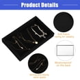 thumbnail image 5 of Vocoste Velvet Jewelry Tray Empty Stackable Tray Box for Rings Earrings Necklace Bracelet Pendants Black, 5 of 7