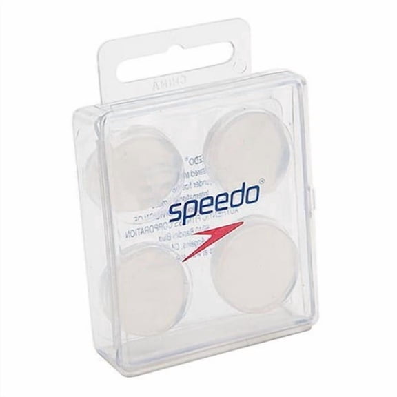 Speedo Silicone Ear Plugs - White, One Size Fits All