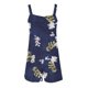 thumbnail image 5 of Puntoco Pantalones cortos deportivos para mujer Pantalones cortos casuales con estampado de tirantes para mujer Pantalones cortos con bolsillos, 5 of 5
