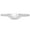 White-Curved band, variant on Newshe Curved Wedding Bands for Women Stacking Sterling Silver Eternity Rings Cz Wishbone Size 7