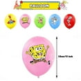 thumbnail image 5 of SpongeBob Birthday Party Supply Disposable Banner Cake Topper Hanging Flag SpongeBob SquarePants Balloon Set Birthday Decoration, 5 of 5