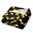 thumbnail image 2 of Taco Blanket Gifts For Kids Adults - Lightweight Throw Blanket For Bedroom Living Room Decor Soft Fuzzy Fleece Cozy Plush Bed Couch 80"X60", 2 of 7