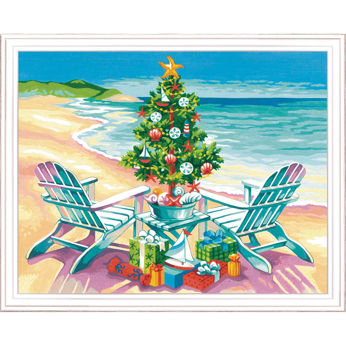 Paintworks® Christmas On The Beach PaintbyNumber Kit