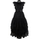 thumbnail image 2 of Disfraz de Miércoles Addams para mujer, disfraz de Miércoles Addams, disfraz de fiesta de Halloween Negro/Hembra 2X Grande Negro/Hembra 2X Grande Xishao Juguetes, 2 of 2