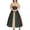 Beige, variant on Women's Renaissance Maxi Dress Color Block Lace-Up Off-Shoulder Dresses Medieval Corset Gown Orange S