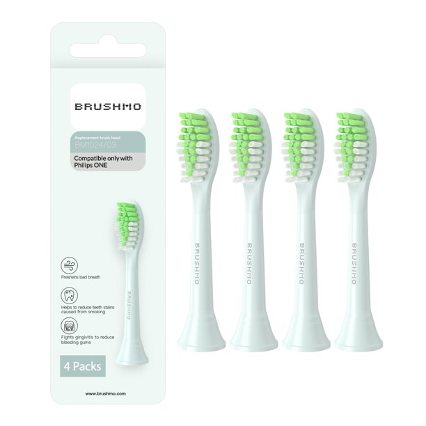 Cabezales de cepillo de dientes de repuesto compatibles con Brushmo con Philips