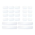 thumbnail image 1 of 24 Uds Clip Organizador Peine para Cables de Alimentación Sunnimix 6 8 24 Pines Blanco, 1 of 8