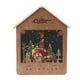 thumbnail image 5 of Casa de pueblo navideña Escena de pueblo navideño Regalo de cumpleaños de madera Iluminado Color madera, 5 of 9