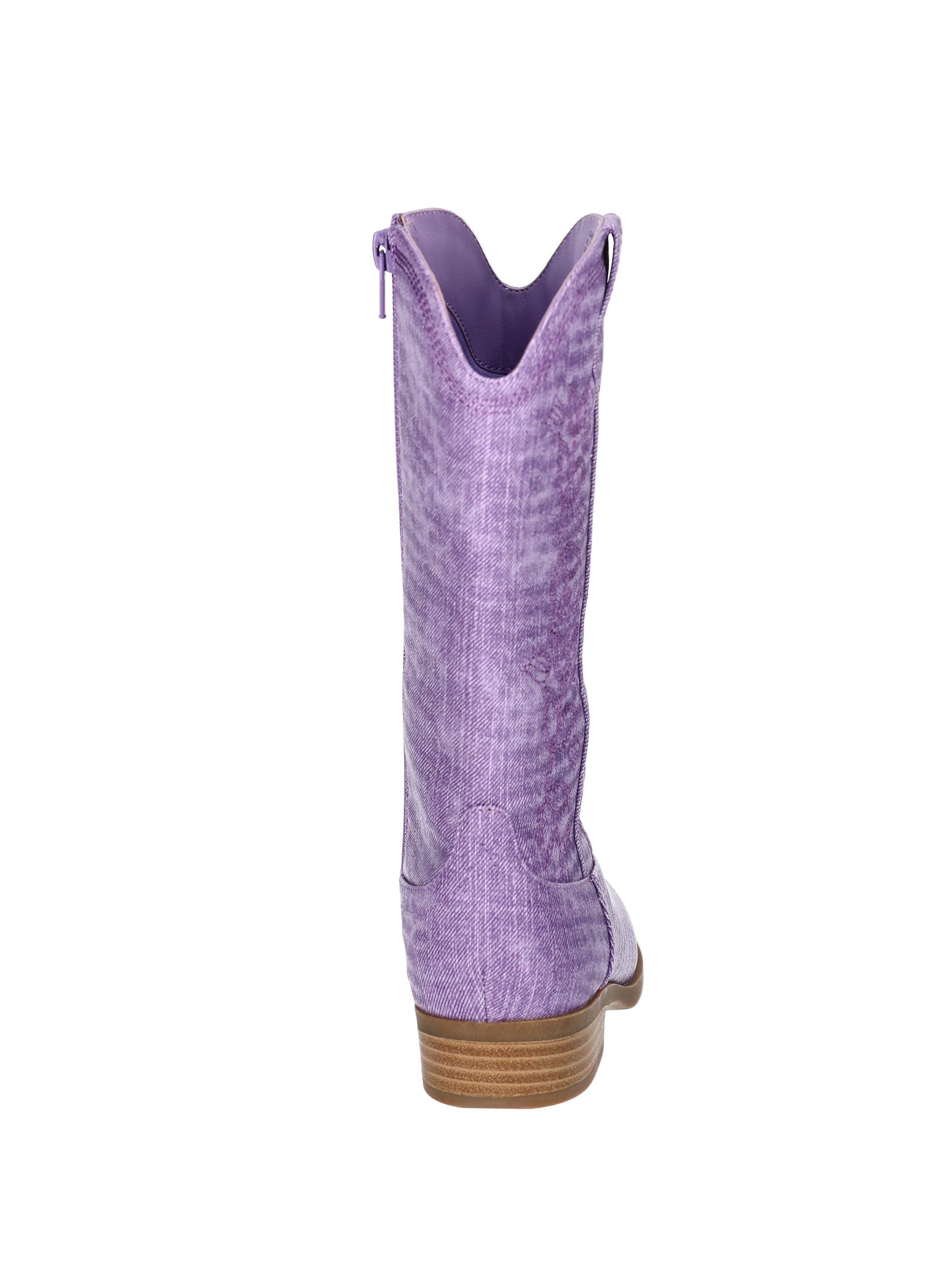 Wonder Nation Little and Big Girls' Color Denim Western Cowgirl Boots