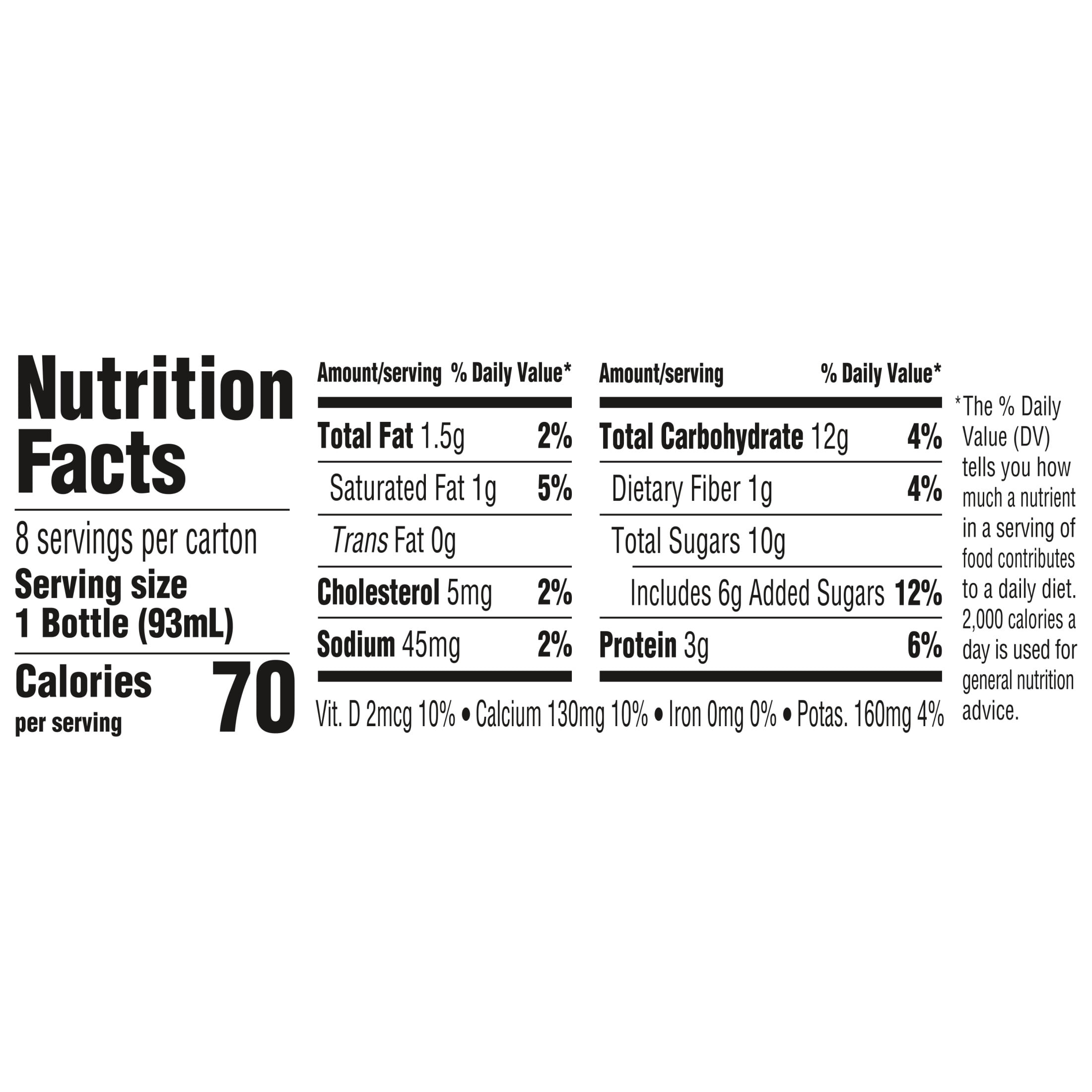 Activia Probiotic Dailies Strawberry Low Fat Probiotic Yogurt Drinks, Helps Support Gut Health, 3.1 fl oz, 8 Count