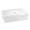 Transparent white, variant on Clear Plastic Storage Box With Handle Stackable Double Layer Organiser Storage Box for Art Supplies Stationery