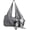 Grey, variant on Women's Cute Bowknot Satin Sling Soft Leather Underarm Handbag Tote Bag Large Shoulder Bag Purses for Women
