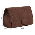 thumbnail image 6 of Pnellth Mini Jewelry Box Elegant Luxury Soft Velvet Portable Solid Color Snap Button Travel Ear Studs Earrings Finger Ring Organizer Bag Holder Container Case, 6 of 8
