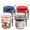 red+pink+grey+blue, variant on JOUALY 4Pack/16oz Overnight Oats Containers with Lids and Spoons,Glass Mason Jars with Measurement Marks, Airtight Oatmeal Container for Yogurt, Milk, Salad, Fruit, Cereal On The Go Container