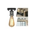 thumbnail image 5 of Portalámparas Edison E27, adaptador Vintage, portalámparas Retro, candelabro inalámbrico de cerámica en el interior, 1 paquete, negro, 5 of 5