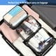 thumbnail image 4 of Bolsa de cosméticos transparente de PVC impermeable, bolsa de cosméticos transparente de viaje portátil con cremallera negra, 4 of 6